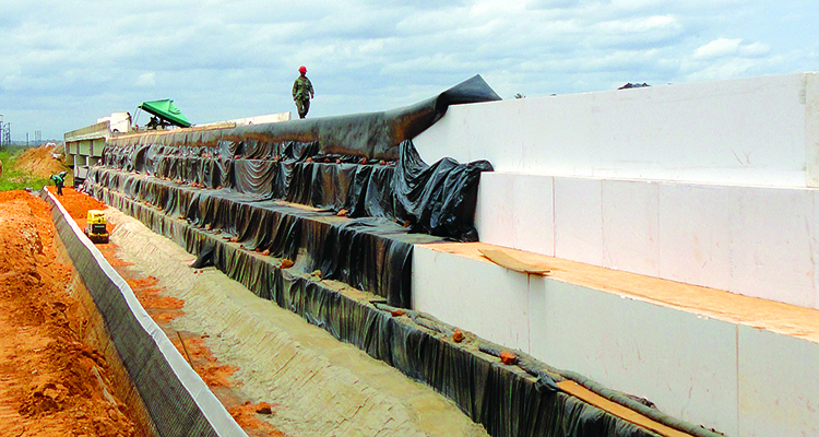 Isopor reduz tempo de contrução de rodovias