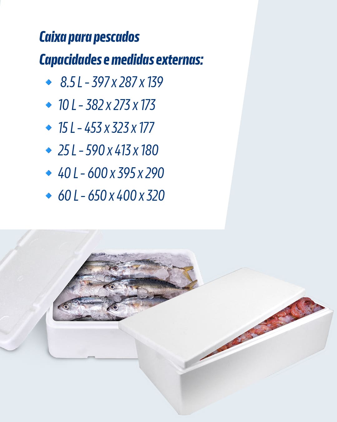 Caixas térmicas para pescado